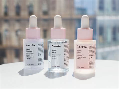 glossier skin care products.